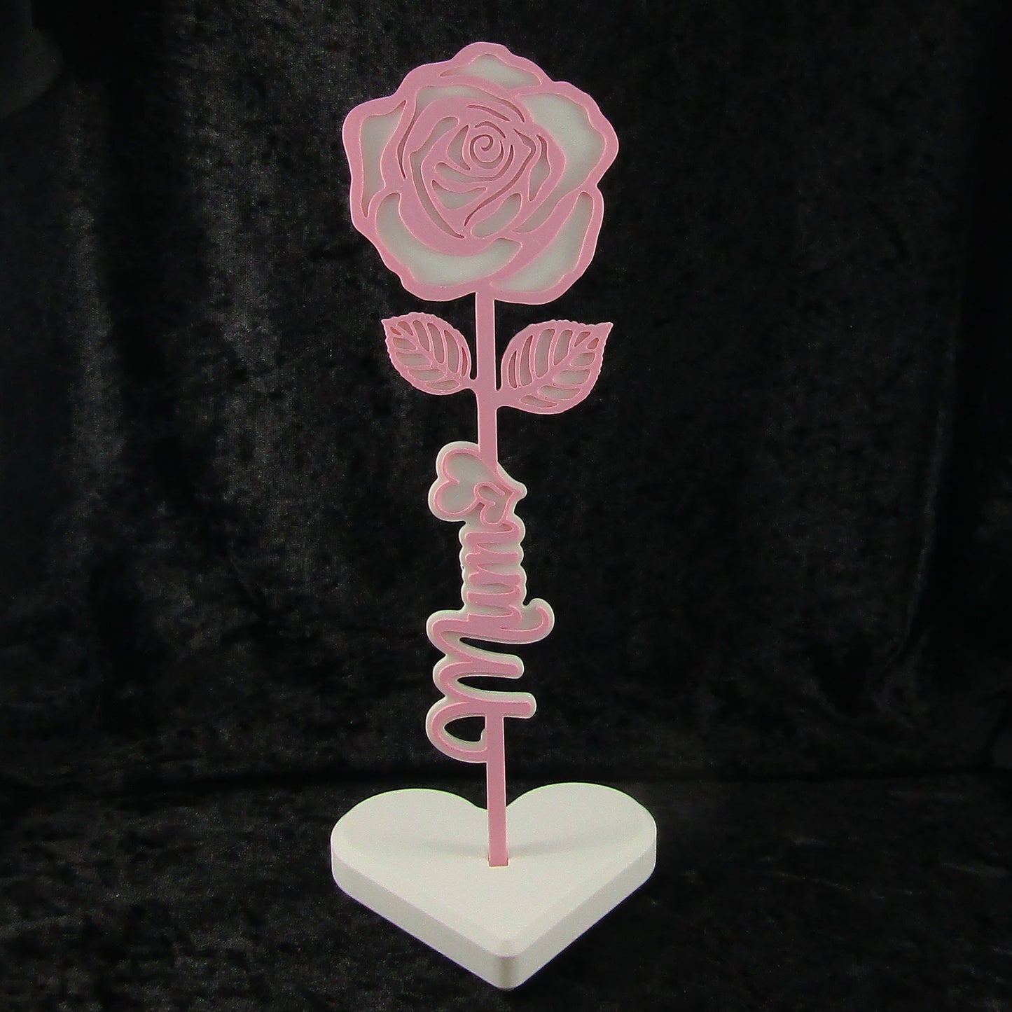 Personalised Mothers Day Rose with Stand