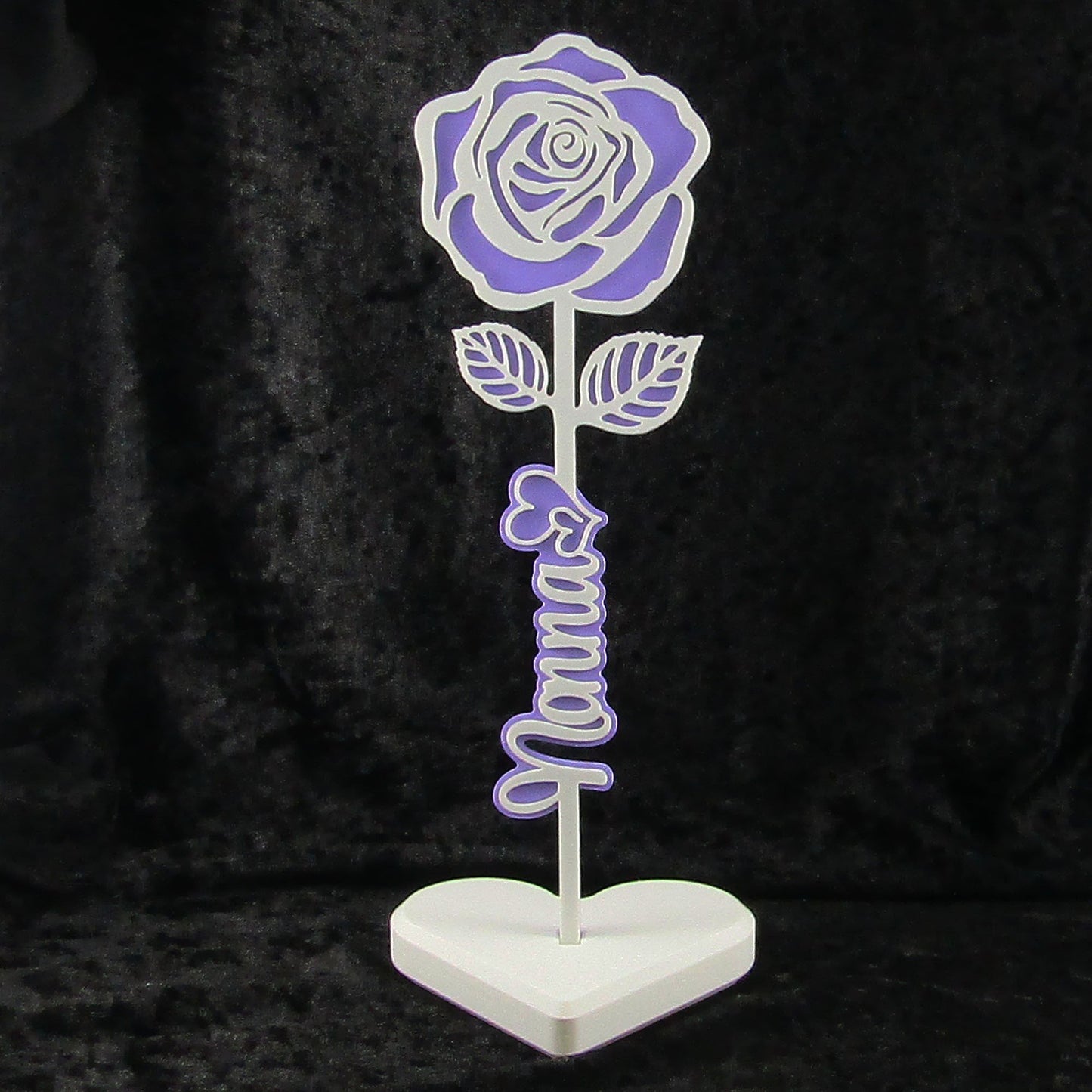 Personalised Mothers Day Rose with Stand