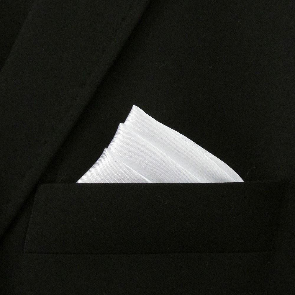 Mens Pocket Square Soft Touch Polyester 220x220mm Select from 17 Colours